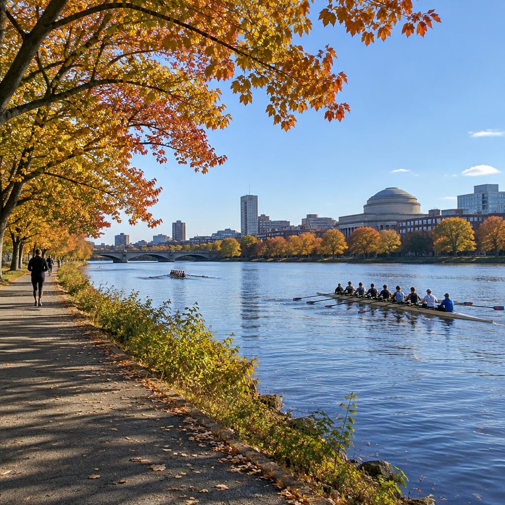 River paths. City address.